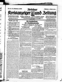 Iserlohner Kreisanzeiger und Zeitung. 1898-1949