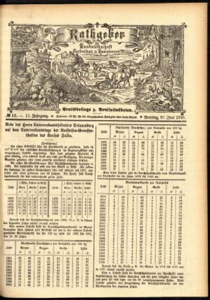 Ausgabe vom Sonntag, den 30. Juni 1901.