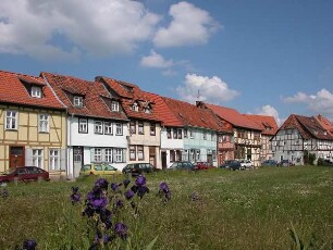 Quedlinburg - Fachwerkhäuser : Historische Fachwerkbauten, aufgenommen in der Weltkulturerbestadt Quedlinburg, ca. 2000