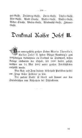 Denkmal Kaiser Josef II
