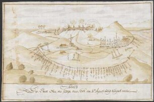 Abriß Der Statt Ofen [mit Pest], wie selbige Anno 1686. den 1./11. Augusti völlig belägert worden