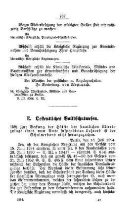 Zur Deckung der Hälfte der staatlichen Alterszulage eines vom Amte suspendirten Lehrers ist der Schulverband nicht heranzuziehen : [E. Oeffentliches Volksschulwesen]