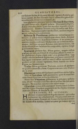 Histriones, et actores.