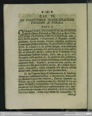 Cap. VI. De Voluntariae Condemnationis Processu Ac Forma