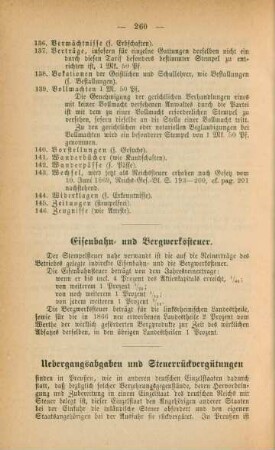 Uebergangsabgaben und Steuerrückvergütungen