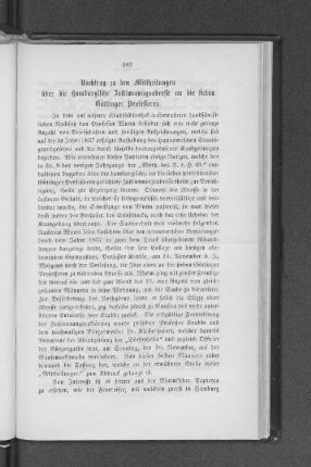 Nachtrag zu den Mittheilungen über die Hamburgische Zustimmungsadresse an die sieben Göttinger Professoren.