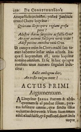 Actus Primi.