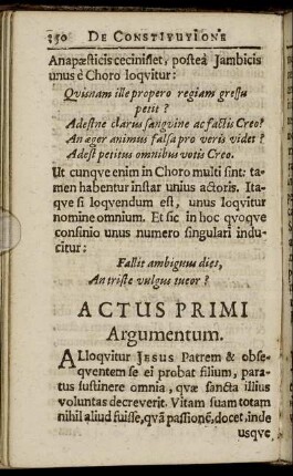Actus Primi.