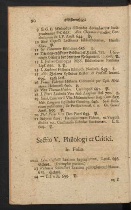 V. Philologi et Critici
