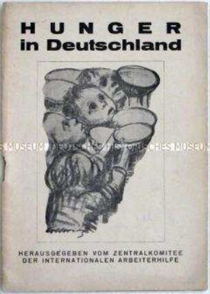 Reich bebilderte Abhandlung der IAH über die Ernährungslage in Deutschland nach dem 1. Weltkrieg