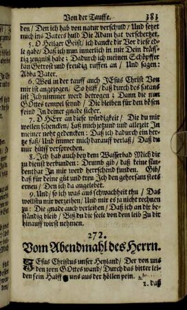 Vom Abendmahl des Herrn.
