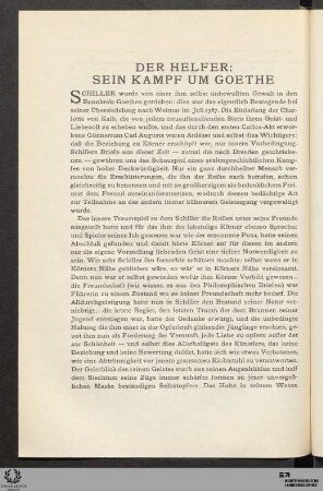 Der Helfer: sein Kampf um Goethe