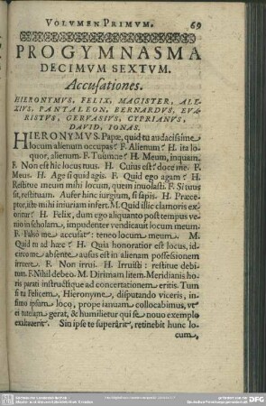 Progymnasma Decimum Sextum. Accusationes