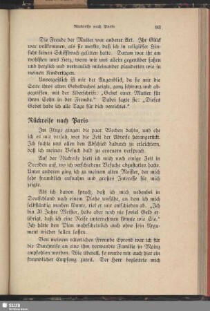 Rückreise nach Paris
