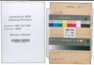 Entnazifizierung Heinrich Bernard , geb. 09.03.1896 (Kaufmann)