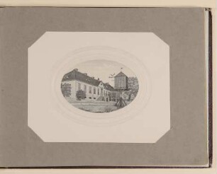 Ansicht des Frankfurter Steinturms [Aus dem Album der Alwine Frommann]