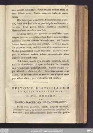 Epitome Historiarum Ex Actis Hafniensibus.