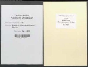 Anfertigung von Designationen aller königlichen Eigenbehörigen nebst Spezifikation der gutsherrlichen Prästationen