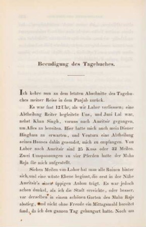 Beendigung des Tagebuchs