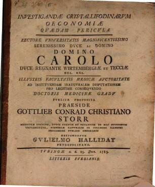 Investigandae crystalli fodinarum oeconomiae quaedam pericula