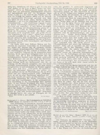 287-288 [Rezension] Kuhaupt, Hermann, Die Formalursache der Gotteskindschaft