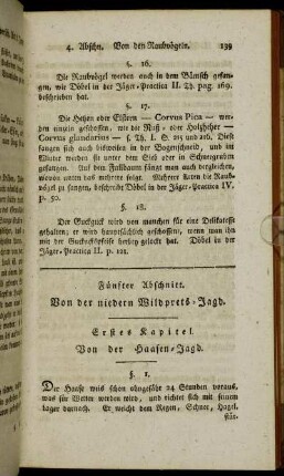 Erstes Kapitel. Von der Haasen-Jagd.