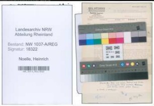 Entnazifizierung Heinrich Noelle , geb. 00.00.0000 (Stadtsekretaer)