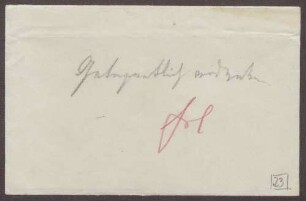 Postkarte mit Ostergrüßen von Emilie Göler an die Großherzogin Luise