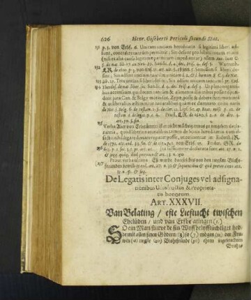 De Legatis inter Conjuges vel adsignationibus [...] Art. XXXVII.