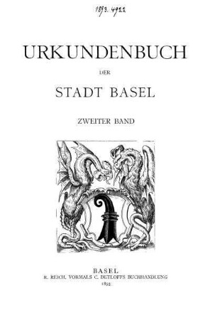 2: Urkundenbuch der Stadt Basel. 2