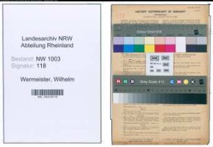 Entnazifizierung Wilhelm Wermeister , geb. 23.04.1903 (Schreiner)
