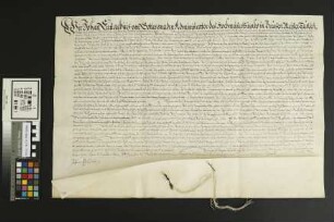 Guntersblum: Lehenbrief über das Hofgut zu Guntersblum