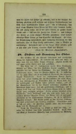 18. Obstbau und Benutzung des Obstes