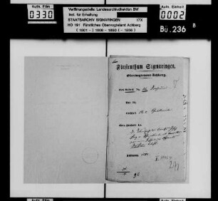 Rekurs des Wirts Josef Lanz von Esseratsweiler und Konsorten gegen einen Bescheid des Obervogteiamts wegen Jagdfron zu Esseratsweiler