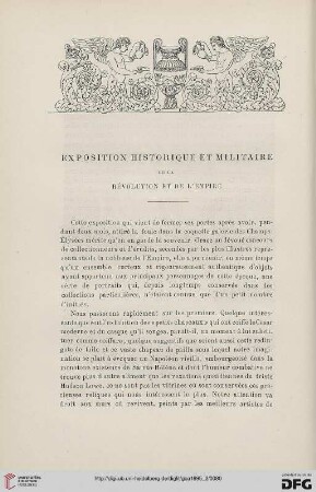 3. Pér. 14.1895: Exposition historique et militaire de la Rèvolution et de l'Empire