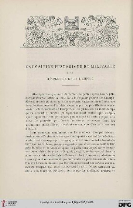 3. Pér. 14.1895: Exposition historique et militaire de la Rèvolution et de l'Empire