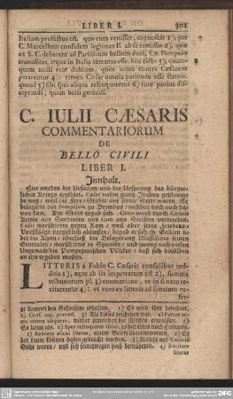 C. Julii Caesaris Commentariorum De Bello Civili