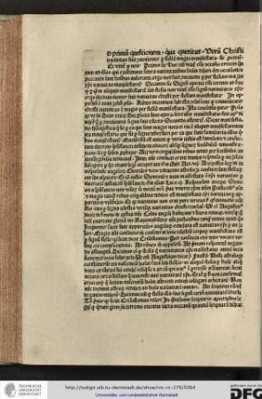 [A]d primam questionem, qua queritur, utrum Christi nativitas fuit convenienter per stellam magis manifestata...