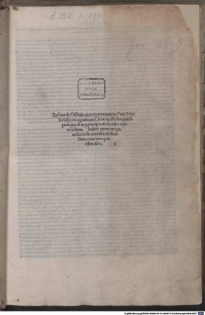 De officiis : mit Kommentar, Widmungsbrief an Kardinal Raffaele Riario, Kardinal Francesco Gonzaga und mit Nachwort an die Leser von Petrus Marsus