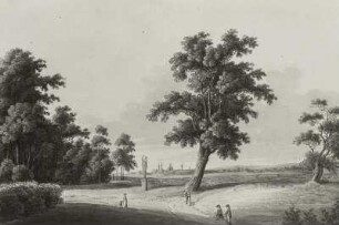 "Ansicht von Dresden vom Großen Garten aus"
