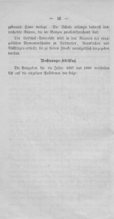 Rechnungs-Abschluß