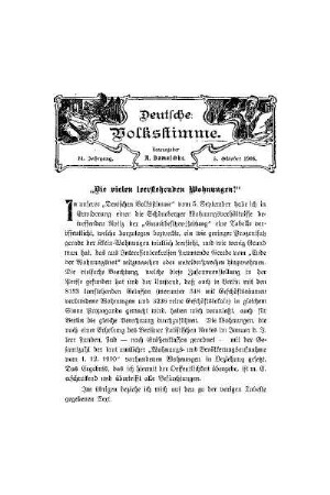 "Die vielen leerstehenden Wohnungen!"