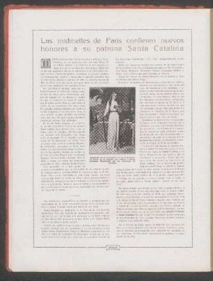 Las midinettes de París confieren nuevos honores a su patrona Santa Catalina