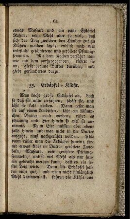 55. Erdäpfel-Klöße.