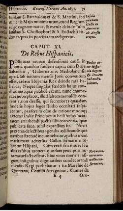 Caput XI. De Rebus Hispanicis