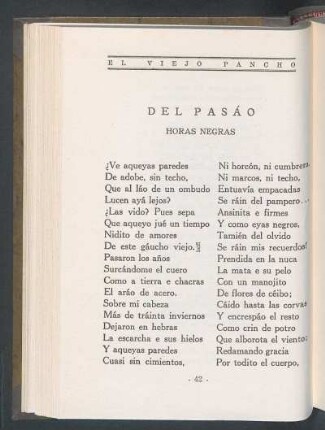 Del pasáo : Horas negras