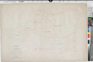 Hemmerde (Unna), Frömern (Fröndenberg), Bausenhagen (Fröndenberg), Fröndenberg (Fröndenberg), Teilung der Waldparzellen Schelk, Bl. 6 Brouillonkarte