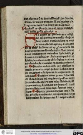 Capitulum xv quibus viis quis ad talem certitudinem venire possit ostendit.