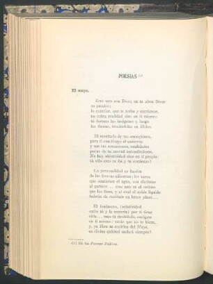 Poesías : El maya [y] El silencio