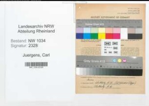 Entnazifizierung Carl Juergens , geb. 00.00.0000 (Marineingenieur)